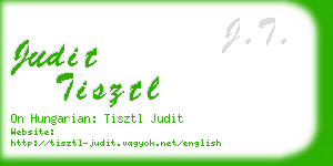 judit tisztl business card